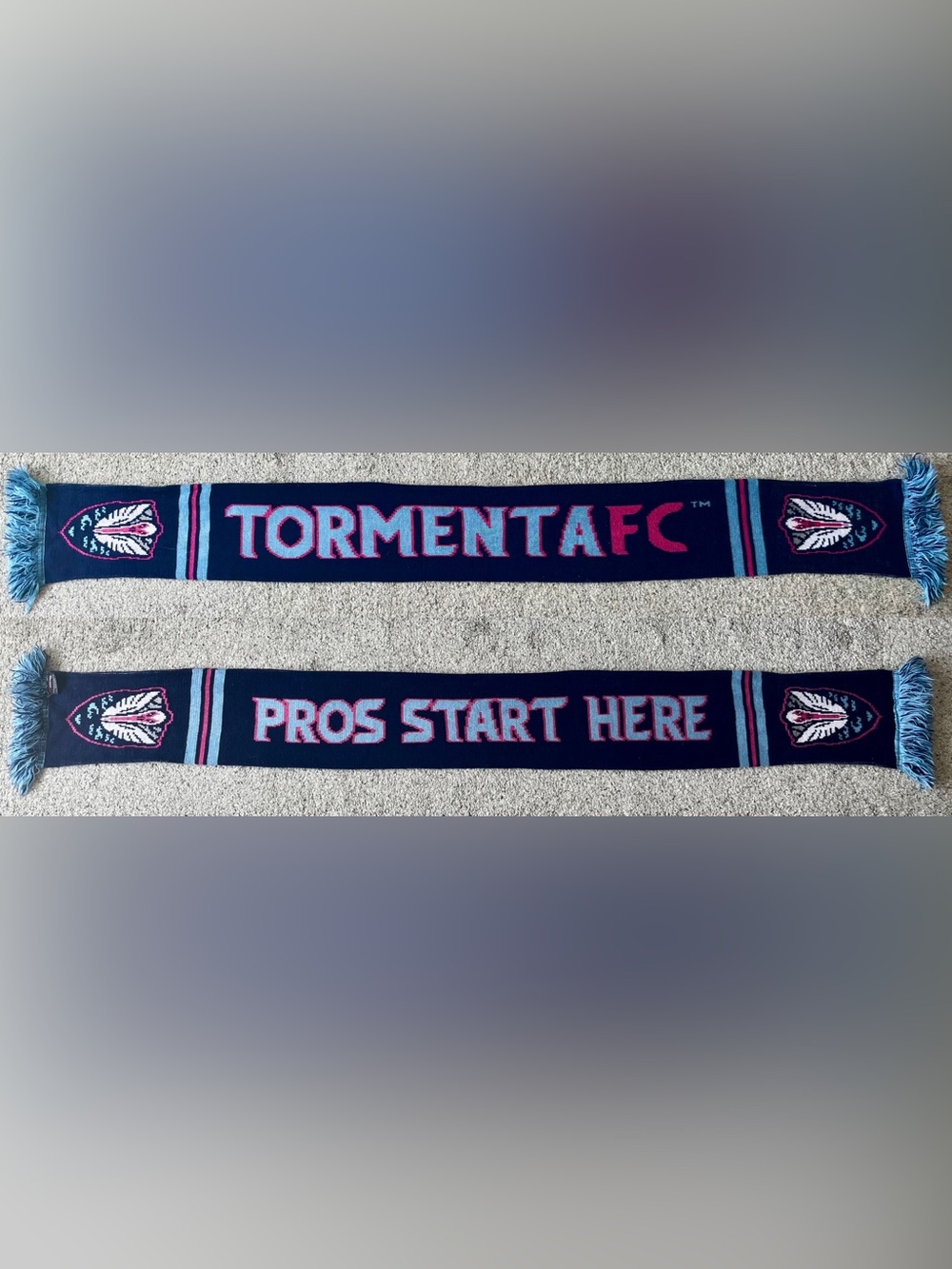 Tormenta FC Pros Start Here Knit Soccer Scarf
